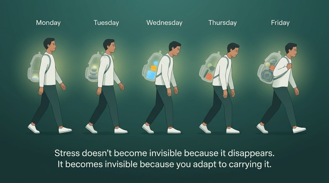 Why stress becomes invisible before it becomes a problem?