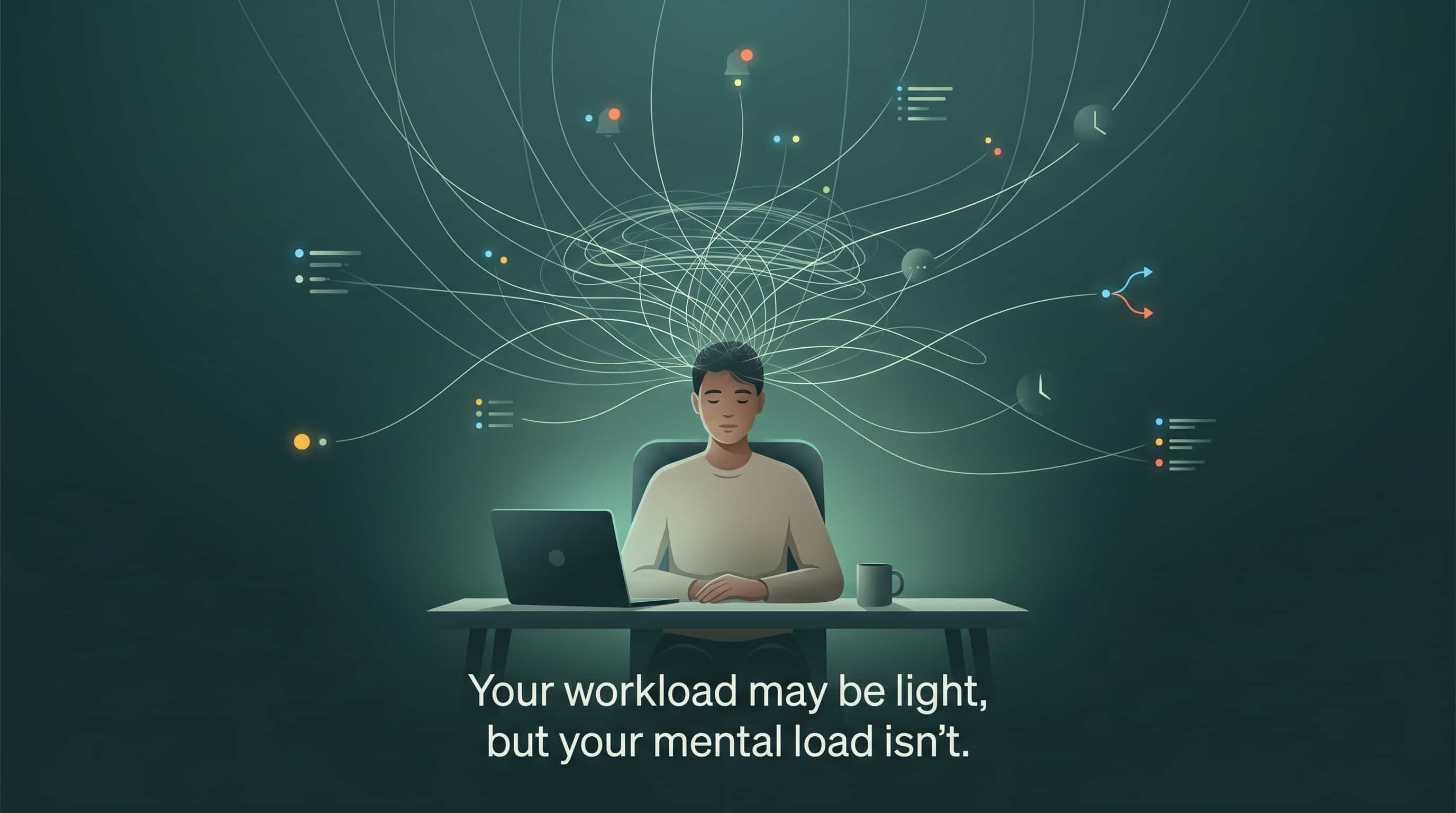 Why do you feel mentally exhausted without doing much?
