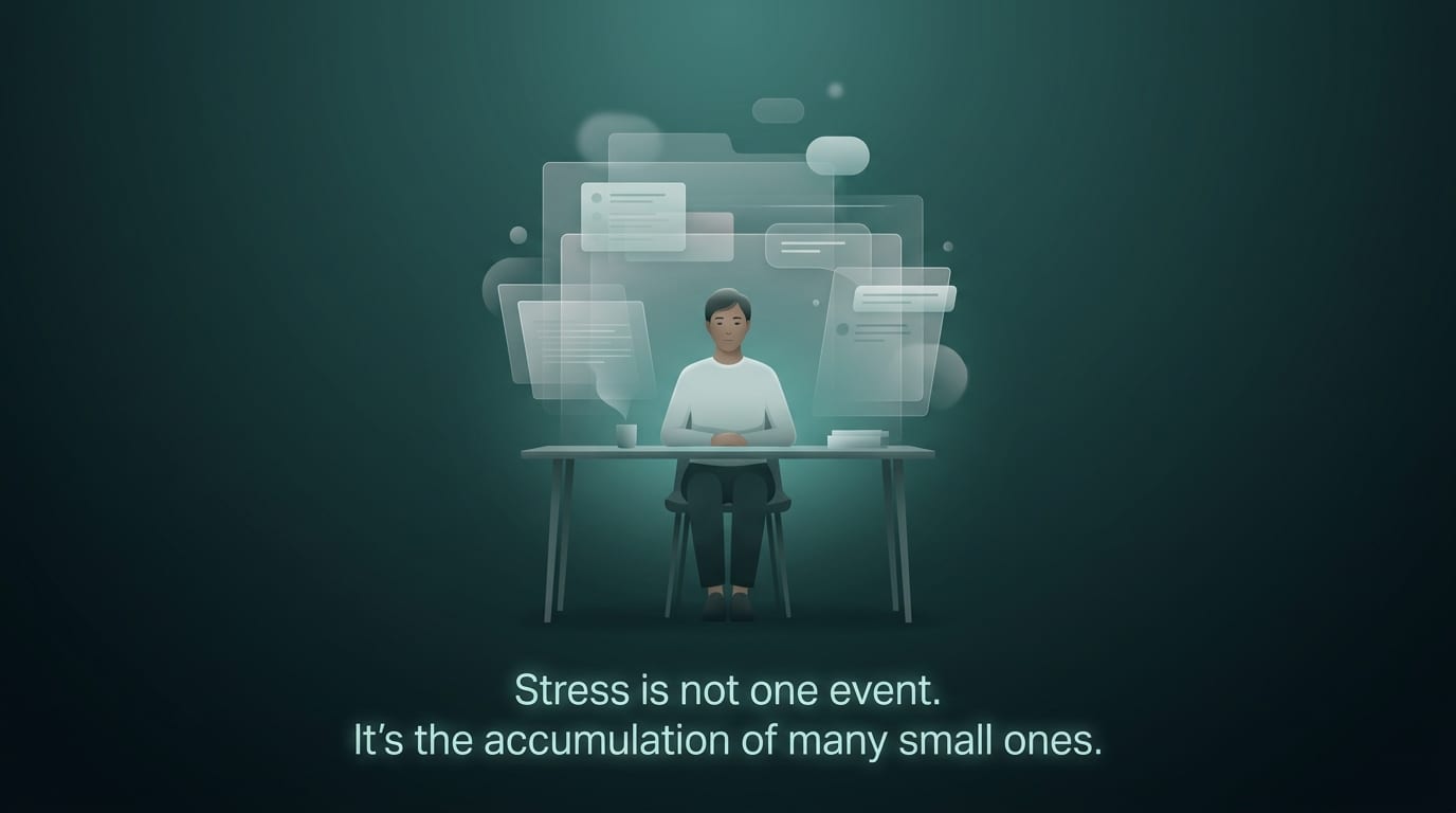 Why stress builds up without you noticing?